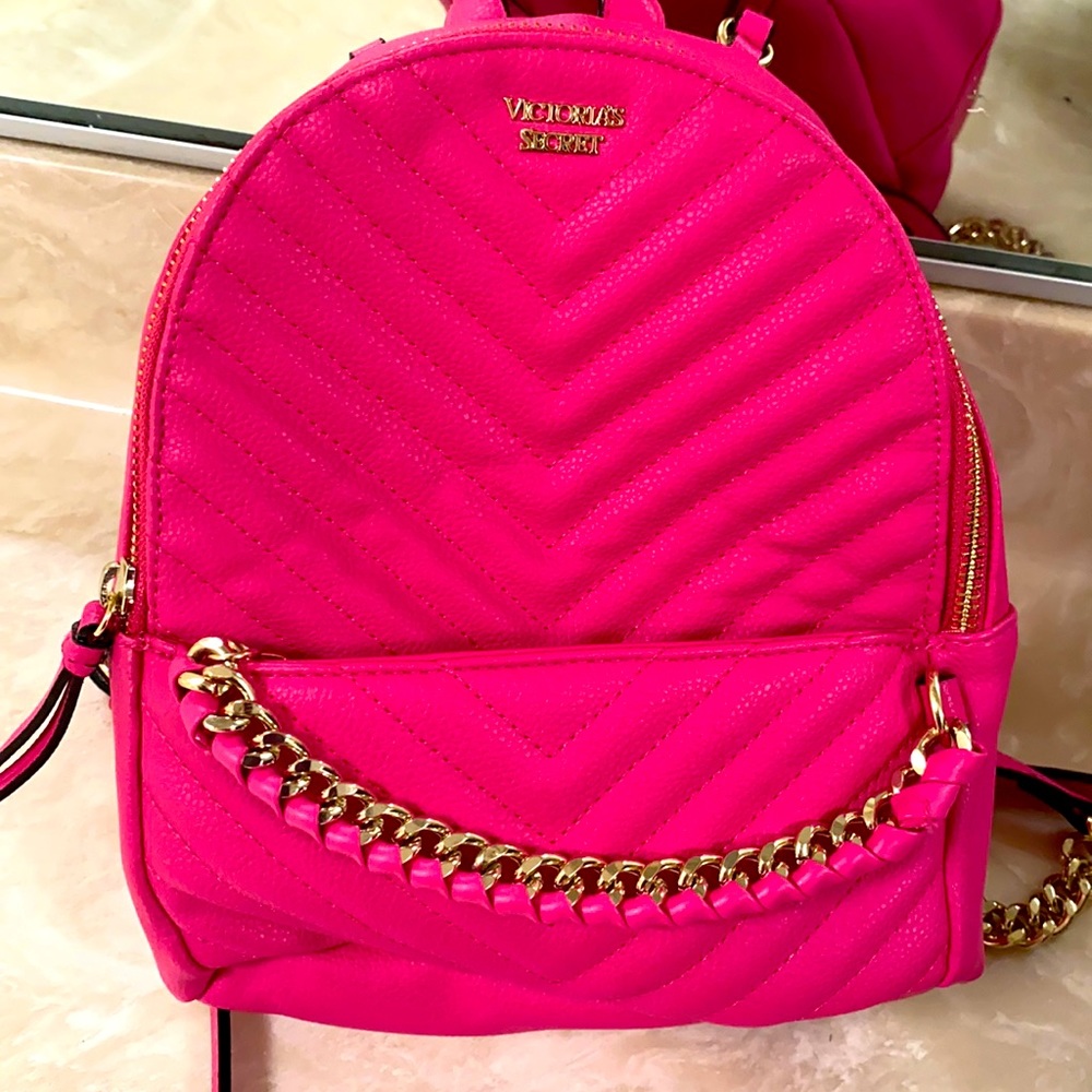 Hot pink small Victoria’s Secret backpack